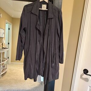 Style & Co. Charcoal Trench Coat